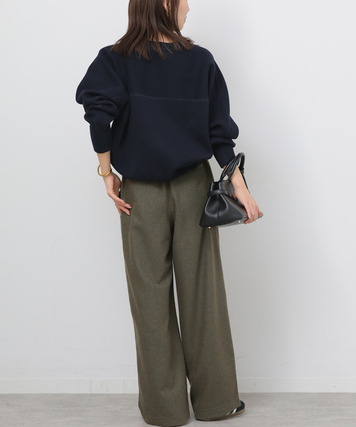 JOURNAL STANDARD relume(ジャーナルスタンダード レリューム)の「ウールミックスフラノイージーワイド(その他パンツ・レディース・チャコールグレー/カーキ/ライトグレー・36/38)」の22枚目の写真
