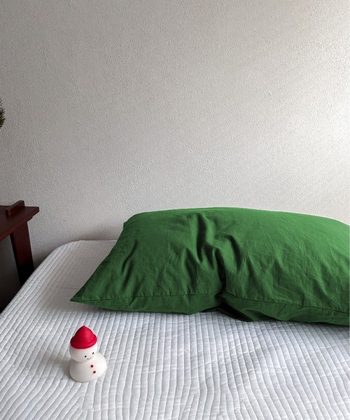 IRADOWL（アイラドール）の「【アイラドール room】柄×くすみカラー枕カバー（寝具・レディース・オレンジ/C/イエロー/ブラウン/キャメル/グリーン/テラコッタ/ホワイト/A/B/ブラック・FREE）」の5枚目の写真