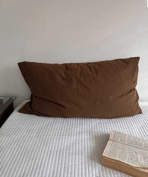 IRADOWL（アイラドール）の「【アイラドール room】柄×くすみカラー枕カバー（寝具・レディース・オレンジ/C/イエロー/ブラウン/キャメル/グリーン/テラコッタ/ホワイト/A/B/ブラック・FREE）」の14枚目の写真