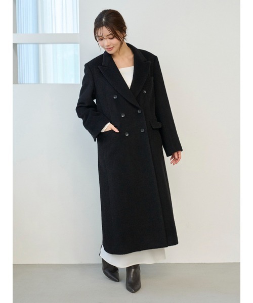 SNIDEL（スナイデル）の「【HIGH QUALITY】チェスターロングコート（チェスターコート・レディース・グレー/ベージュ/ブラック・0/1）」の11枚目の写真