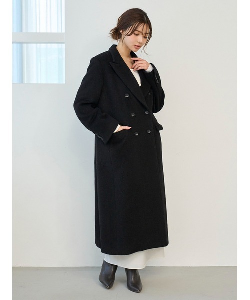 SNIDEL（スナイデル）の「【HIGH QUALITY】チェスターロングコート（チェスターコート・レディース・グレー/ベージュ/ブラック・0/1）」の13枚目の写真