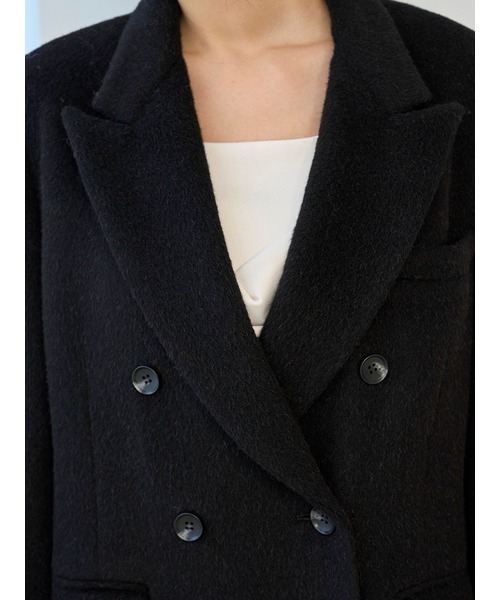 SNIDEL（スナイデル）の「【HIGH QUALITY】チェスターロングコート（チェスターコート・レディース・グレー/ベージュ/ブラック・0/1）」の14枚目の写真