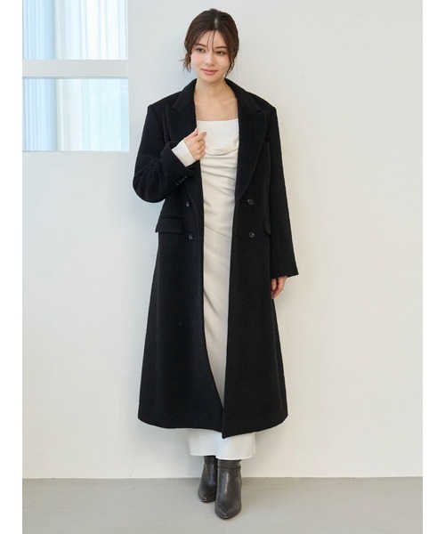 SNIDEL（スナイデル）の「【HIGH QUALITY】チェスターロングコート（チェスターコート・レディース・グレー/ベージュ/ブラック・0/1）」の21枚目の写真