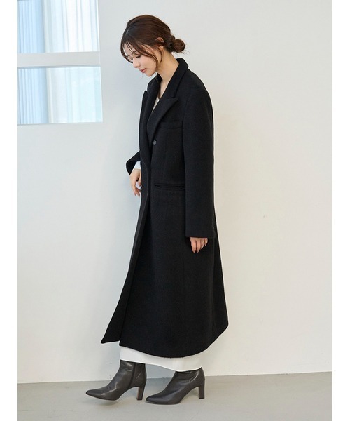 SNIDEL（スナイデル）の「【HIGH QUALITY】チェスターロングコート（チェスターコート・レディース・グレー/ベージュ/ブラック・0/1）」の22枚目の写真