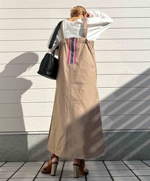 Q | バックリブドッキングプリーツワンピース(ワンピース)