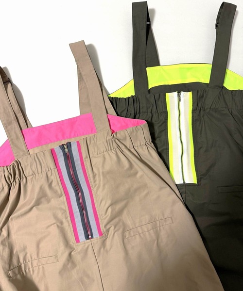 Q（キュー）の「バックリブドッキングプリーツワンピース（ワンピース・レディース・オリーブ/ベージュ・MEDIUM）」の7枚目の写真