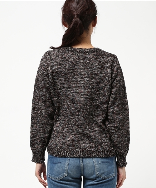 OUTLET（アウトレット）の「【mystic】Omekashiネックウォーマー付ニットプルオーバー（ニット/セーター・レディース・ブラック/キャメル・FREE）」の6枚目の写真