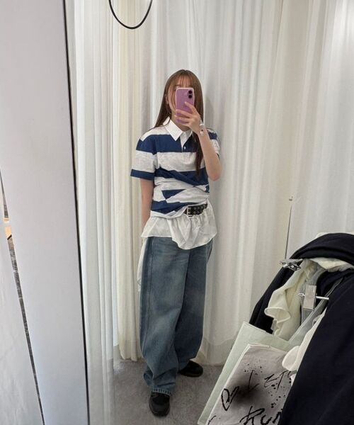 LCDC TM(エルシーディーシーティーエム)の「BLUE WASHED DART DETAIL DENIM (BLUE)(デニムパンツ・レディース・ブルー・SMALL/MEDIUM)」の7枚目の写真