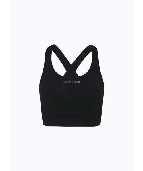 LIMELIGHT APPAREL(ライムライトアパレル)の「アスリットロゴスポーツブラVライン(ブラック/ホワイト)(チューブトップ・レディース・その他・SMALL/LARGE/MEDIUM)」の2枚目の写真