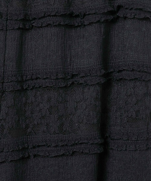 eL（エル）の「【eL】Jacquard Frill Pants/637553（その他パンツ・レディース・オフホワイト/ブラック・FREE）」の16枚目の写真