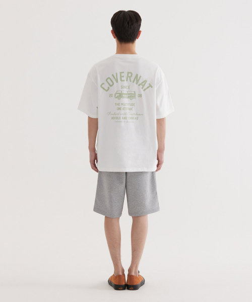 COVERNAT(カバーナット)の「バミューダ C ロゴ スウェットショーツ Melange Gray(その他パンツ・レディース・その他・SMALL/MEDIUM/LARGE/X-LARGE)」の4枚目の写真