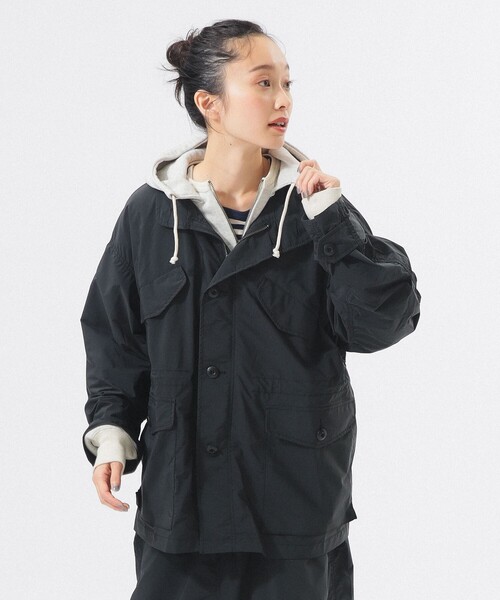 BEAMS BOY（ビームスボーイ）の「ソロテックス ミリタリー ブルゾン（ミリタリージャケット・レディース・ブラック/オリーブ・1/2）」の20枚目の写真