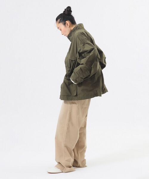 BEAMS BOY（ビームスボーイ）の「ソロテックス ミリタリー ブルゾン（ミリタリージャケット・レディース・ブラック/オリーブ・1/2）」の6枚目の写真