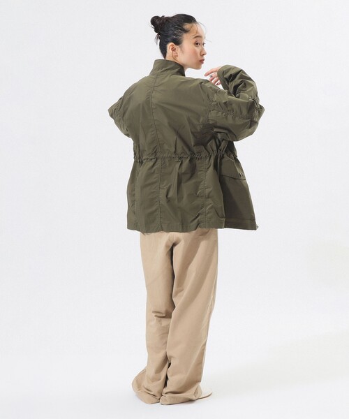 BEAMS BOY（ビームスボーイ）の「ソロテックス ミリタリー ブルゾン（ミリタリージャケット・レディース・ブラック/オリーブ・1/2）」の13枚目の写真