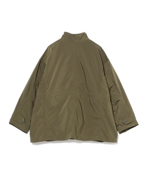 BEAMS BOY/ ナイロンミリタリージャケット オリーブ BEAMS BOY