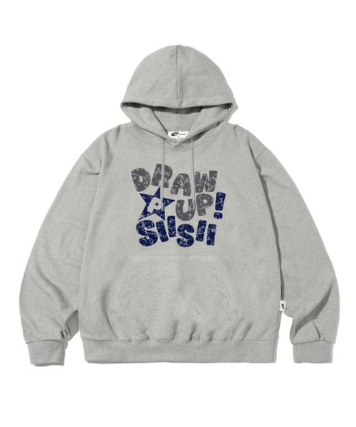 PAGESIISII(ページシシ)の「ドローアッププリントフードパーカーグレー(パーカー・レディース・その他・MEDIUM/LARGE/X-LARGE)」の1枚目の写真