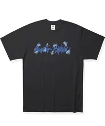 ムーブメント ベーシック フラワーブルー Tシャツ ブラック