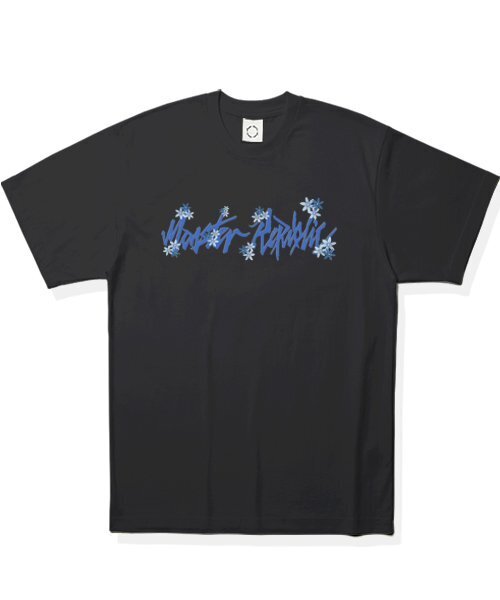 MONSTER REPUBLIC(モンスターリパブリック)の「ムーブメント ベーシック フラワーブルー Tシャツ ブラック(Tシャツ/カットソー・レディース・その他・LARGE/MEDIUM/SMALL/X-LARGE)」の1枚目の写真