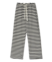 PIECEMAKER（ピースメーカー）の「SOFT STRIPE SWEAT PANTS (BLACK)（その他パンツ）」