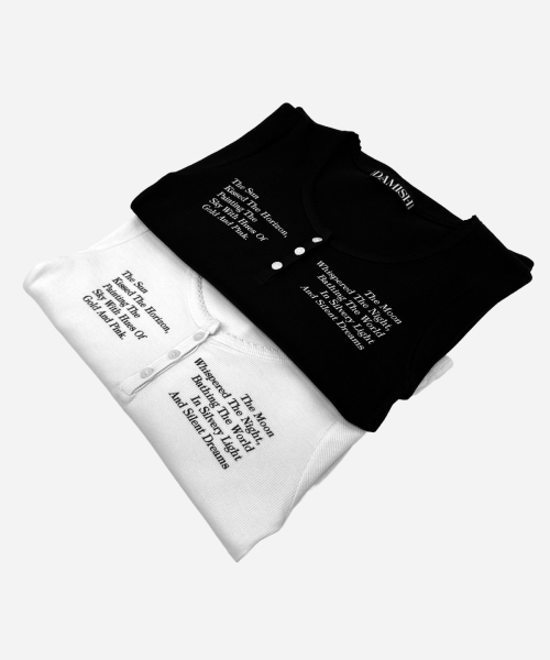 DAMISH(ダミシュ)の「サンアンドムーンボタンロングスリーブ_ホワイト(Tシャツ/カットソー・レディース・ホワイト・FREE)」の6枚目の写真