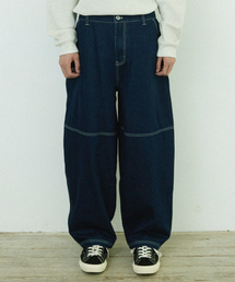 COMONINOZ（コモニノズ）の「WIDE BALLOON PANTS [INDIGO BLUE]（デニムパンツ）」