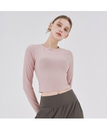 [SWT22015-04] コージーデイリークロップTシャツピンク