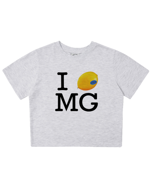 MATCHGLOBE(マッチグローブ)の「アイレモンMGクロップTシャツ(ライトグレー)(Tシャツ/カットソー・レディース・その他・FREE)」の5枚目の写真