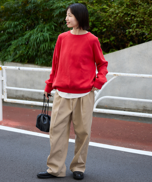 SLOBE IENA(スローブイエナ)の「《セットアップ対応可/WEBのみ4サイズ展開》撥水2タックチノパンツ(チノパンツ・レディース・ベージュ/ネイビー・34/36/38/40)」の21枚目の写真
