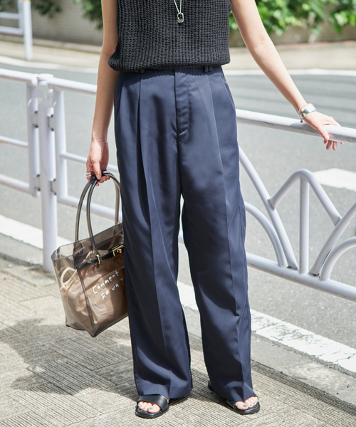 セットアップ対応可/WEBのみ4サイズ展開》撥水2タックチノパンツ