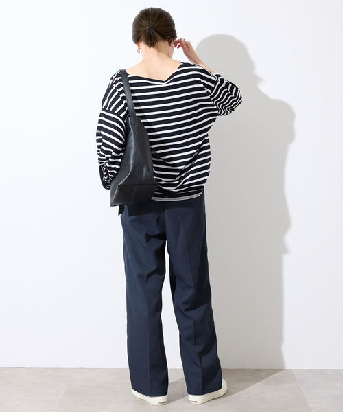 SLOBE IENA(スローブイエナ)の「《セットアップ対応可/WEBのみ4サイズ展開》撥水2タックチノパンツ(チノパンツ・レディース・ベージュ/ネイビー・34/36/38/40)」の15枚目の写真
