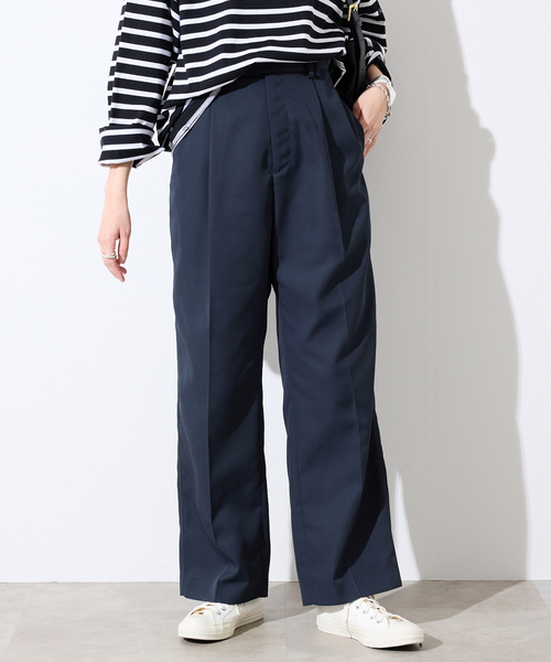 SLOBE IENA(スローブイエナ)の「《セットアップ対応可/WEBのみ4サイズ展開》撥水2タックチノパンツ(チノパンツ・レディース・ベージュ/ネイビー・34/36/38/40)」の14枚目の写真