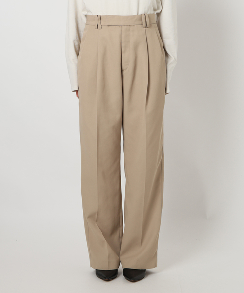 SLOBE IENA（スローブイエナ）の「《セットアップ対応可/WEBのみ4サイズ展開》撥水2タックチノパンツ（チノパンツ・レディース・ベージュ/ネイビー・34/36/38/40）」の20枚目の写真