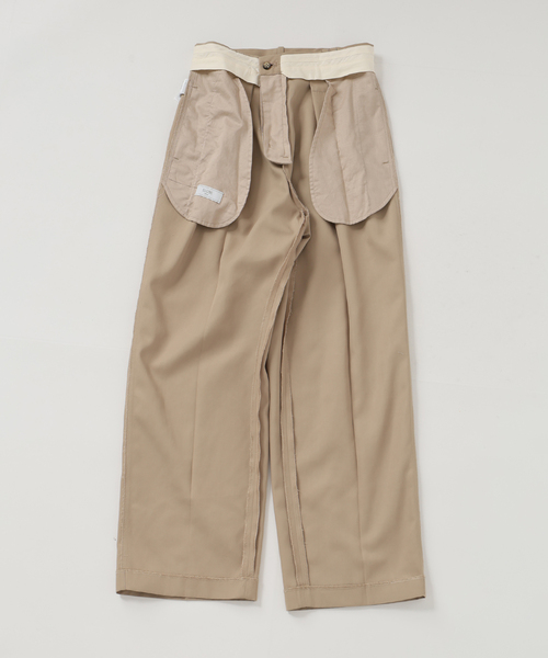 SLOBE IENA（スローブイエナ）の「《セットアップ対応可/WEBのみ4サイズ展開》撥水2タックチノパンツ（チノパンツ・レディース・ベージュ/ネイビー・34/36/38/40）」の10枚目の写真