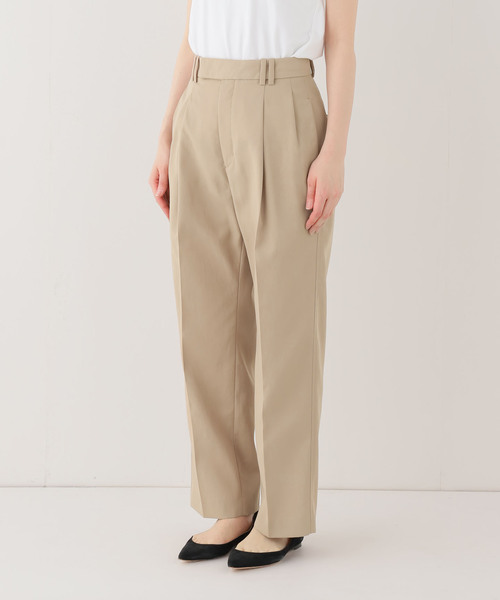 SLOBE IENA（スローブイエナ）の「《セットアップ対応可/WEBのみ4サイズ展開》撥水2タックチノパンツ（チノパンツ・レディース・ベージュ/ネイビー・34/36/38/40）」の6枚目の写真