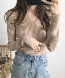 blackdia ocean（ブラックダイヤオーシャン）の「blackdia ocean もちもち リブニット（ニット/セーター）」