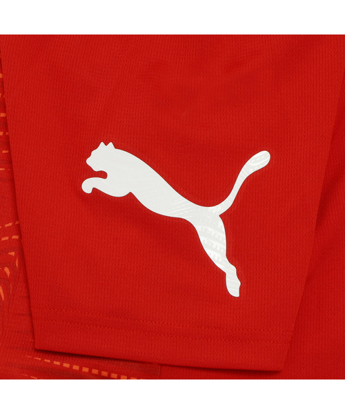 PUMA(プーマ)の「PUMA プーマ メンズ サッカー INDIVIFINAL 半袖 シャツ(Tシャツ/カットソー・メンズ・レッド系その他2・SMALL/MEDIUM/X-LARGE/LARGE)」の4枚目の写真