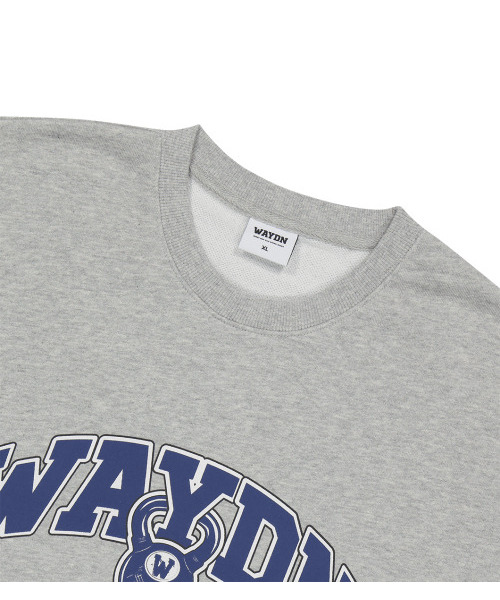WAYDN(ウェイドゥン)の「ケトルベルオーバーサイズスウェットメランジグレー(スウェット・メンズ・その他・M/L/XL)」の3枚目の写真