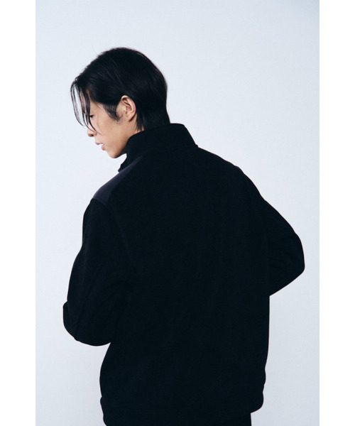 HUMTTO(ハムト)の「男性リブニットジップアップジャケットモンタ(その他アウター・メンズ・アッシュグレー/ブラック・M-L/S-M/L-XL)」の4枚目の写真