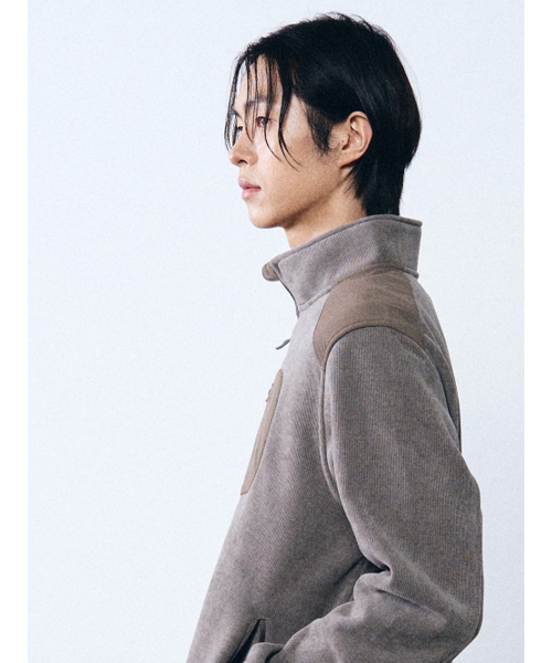 HUMTTO(ハムト)の「男性リブニットジップアップジャケットモンタ(その他アウター・メンズ・アッシュグレー/ブラック・M-L/S-M/L-XL)」の9枚目の写真