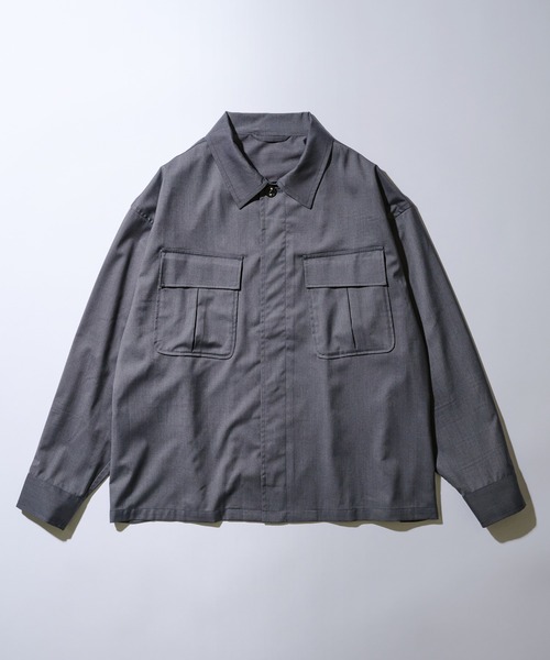 MAISON CLUB(メゾンクラブ)の「【MAISON CLUB】3rd Type Fatigue Shirt Jacket / 3rdタイプファティーグシャツジャケット(ミリタリージャケット・メンズ・グレー/ブラック/ベージュ・M/L)」の7枚目の写真