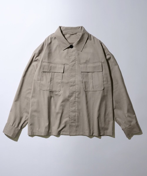 MAISON CLUB(メゾンクラブ)の「【MAISON CLUB】3rd Type Fatigue Shirt Jacket / 3rdタイプファティーグシャツジャケット(ミリタリージャケット・メンズ・グレー/ブラック/ベージュ・M/L)」の13枚目の写真