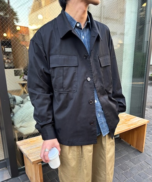 MAISON CLUB(メゾンクラブ)の「【MAISON CLUB】3rd Type Fatigue Shirt Jacket / 3rdタイプファティーグシャツジャケット(ミリタリージャケット・メンズ・グレー/ブラック/ベージュ・M/L)」の17枚目の写真