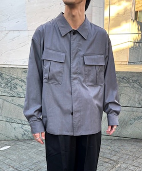 MAISON CLUB(メゾンクラブ)の「【MAISON CLUB】3rd Type Fatigue Shirt Jacket / 3rdタイプファティーグシャツジャケット(ミリタリージャケット・メンズ・グレー/ブラック/ベージュ・M/L)」の19枚目の写真