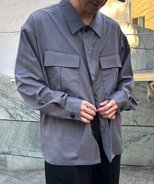 MAISON CLUB(メゾンクラブ)の「【MAISON CLUB】3rd Type Fatigue Shirt Jacket / 3rdタイプファティーグシャツジャケット(ミリタリージャケット・メンズ・グレー/ブラック/ベージュ・M/L)」の18枚目の写真
