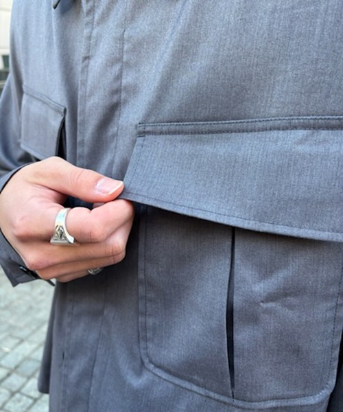 MAISON CLUB(メゾンクラブ)の「【MAISON CLUB】3rd Type Fatigue Shirt Jacket / 3rdタイプファティーグシャツジャケット(ミリタリージャケット・メンズ・グレー/ブラック/ベージュ・M/L)」の22枚目の写真