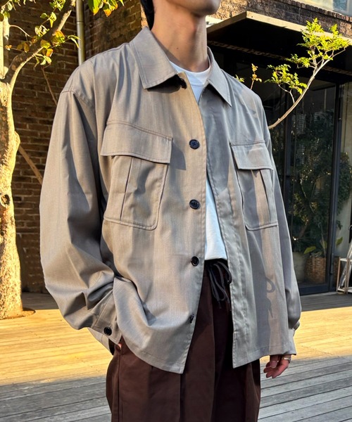 MAISON CLUB(メゾンクラブ)の「【MAISON CLUB】3rd Type Fatigue Shirt Jacket / 3rdタイプファティーグシャツジャケット(ミリタリージャケット・メンズ・グレー/ブラック/ベージュ・M/L)」の15枚目の写真