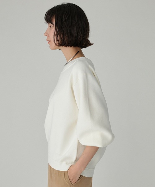 BABYLONE（バビロン）の「スウェットライクニットプルオーバー（ニット/セーター・レディース・ピンク/ホワイト/グレー・フリー）」の19枚目の写真