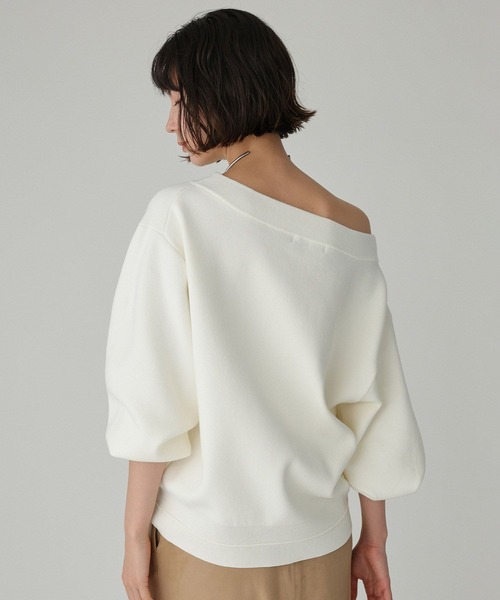 BABYLONE（バビロン）の「スウェットライクニットプルオーバー（ニット/セーター・レディース・ピンク/ホワイト/グレー・フリー）」の20枚目の写真