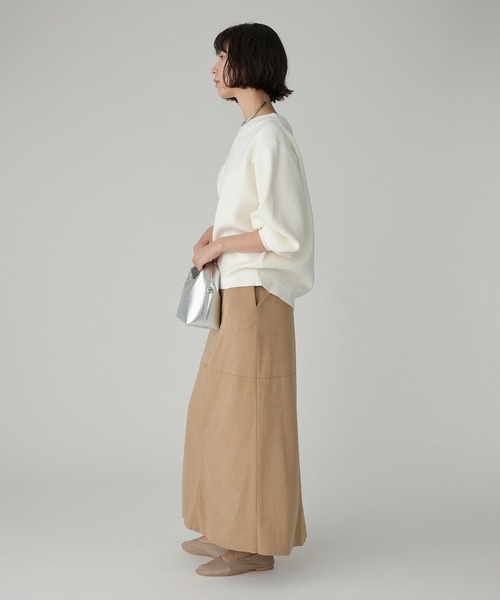 BABYLONE（バビロン）の「スウェットライクニットプルオーバー（ニット/セーター・レディース・ピンク/ホワイト/グレー・フリー）」の11枚目の写真