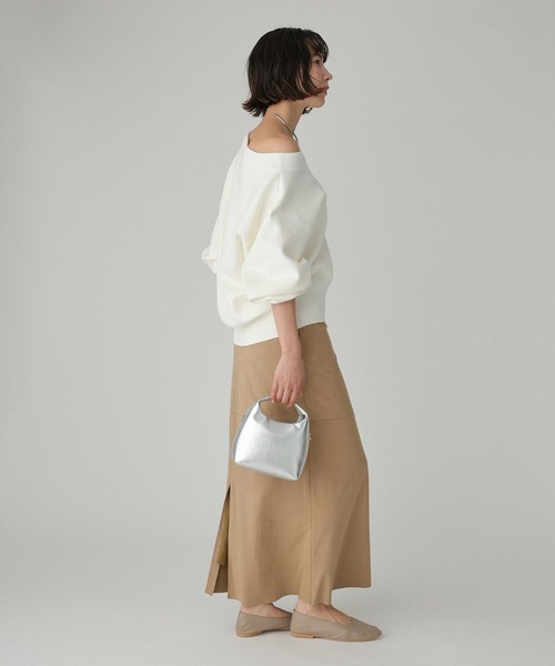 BABYLONE（バビロン）の「スウェットライクニットプルオーバー（ニット/セーター・レディース・ピンク/ホワイト/グレー・フリー）」の12枚目の写真